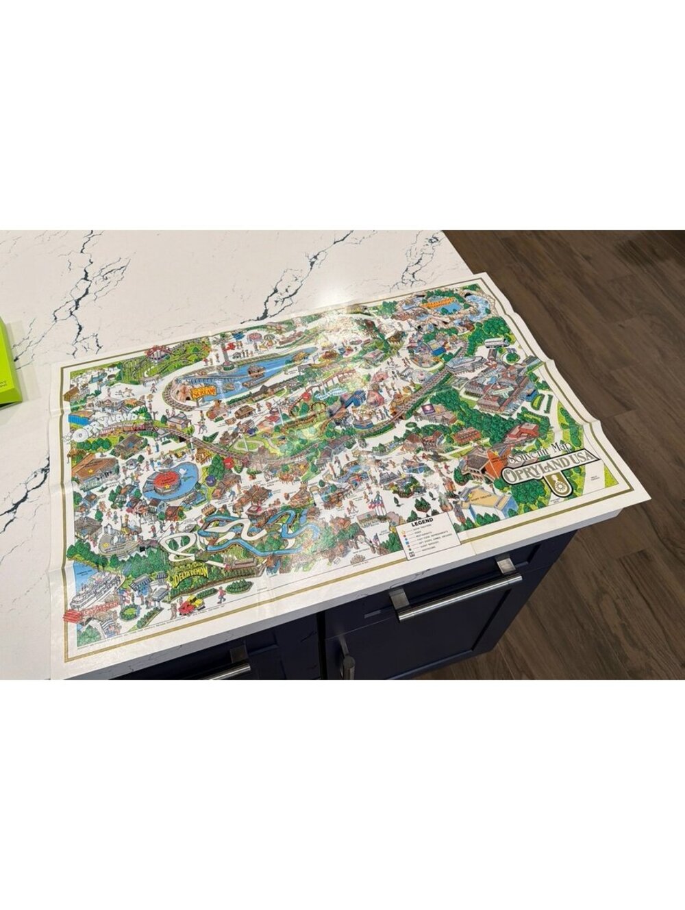 Grand Ol’ Opry Opryland souvenir map vintage 1987 theme park map! Rare find